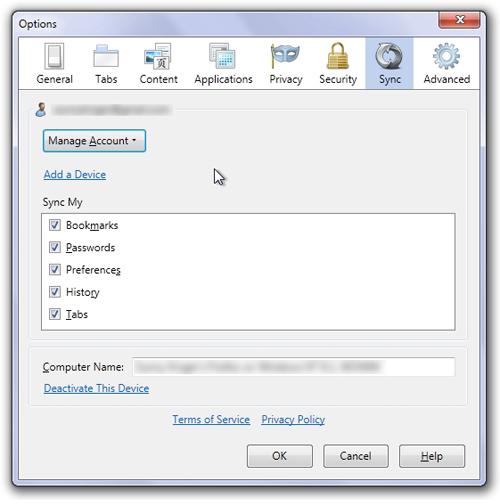 Use a strong password for syncing