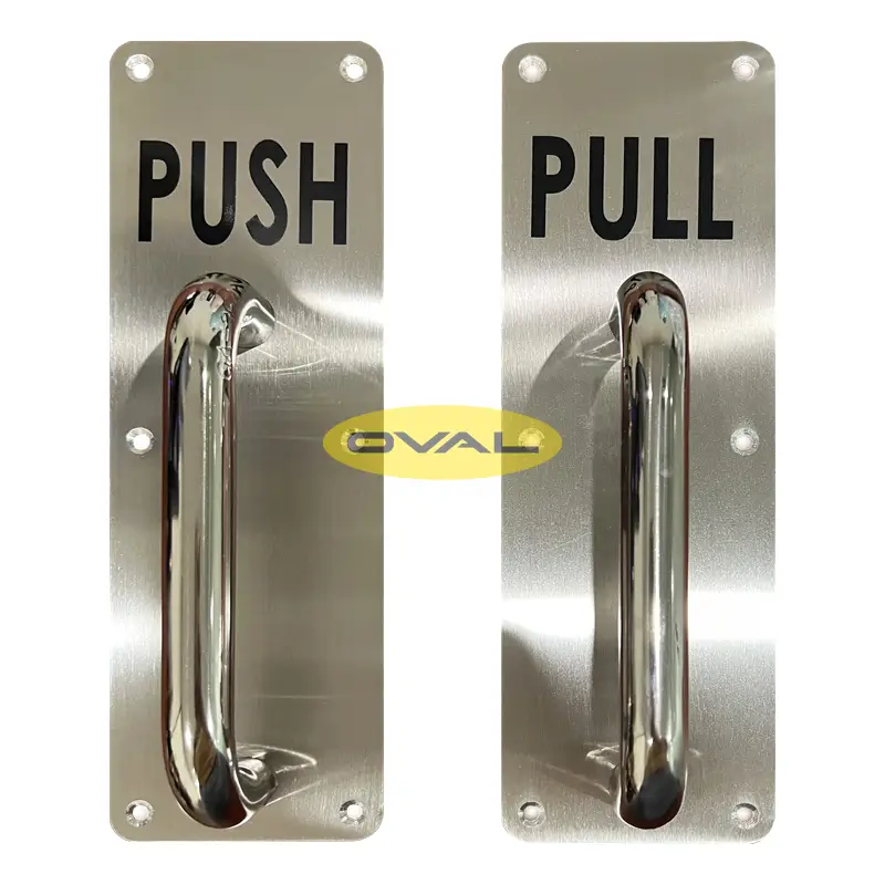 Tay nắm tay đẩy cửa PULL PUSH inox 304