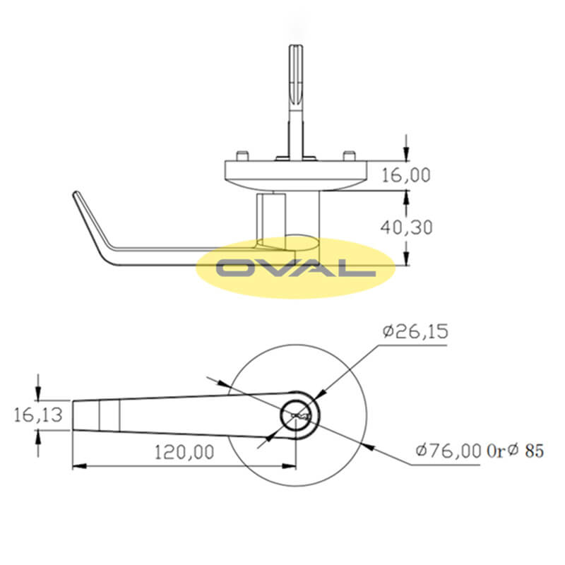 Khóa liên kết thanh thoát hiểm Inox 304