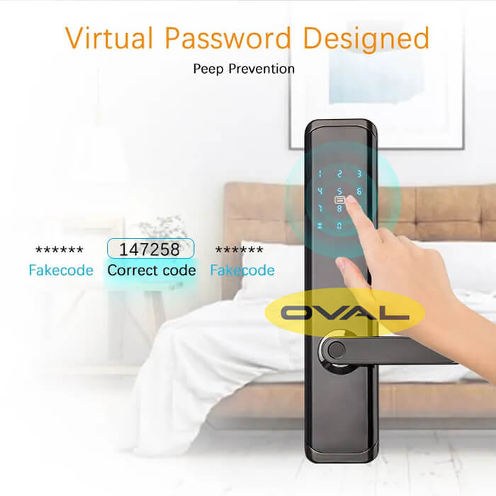khoá thông minh Oval OV1821 bảo mật cao khoá Oval Smart Lock OV1821 bảo mật cao