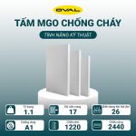Tấm MGO chống cháy dày 12mm